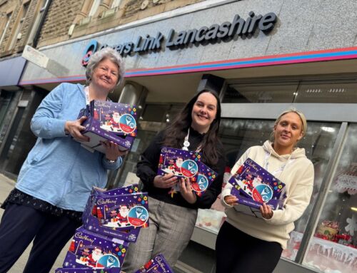 Vita Group supports local community by donating 100 selection boxes to Carers Link Lancashire as part of their 60 acts for the local community